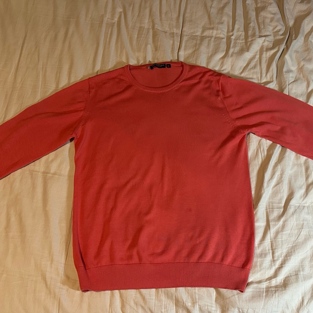 SENSO Men's Vibrant Red Crewneck Sweater